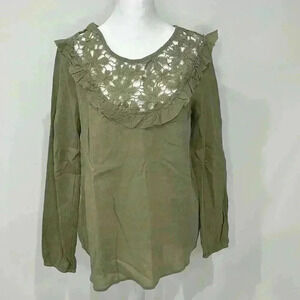 Gauze long sleeve top